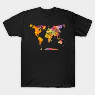 world map art #map #worldmap T-Shirt